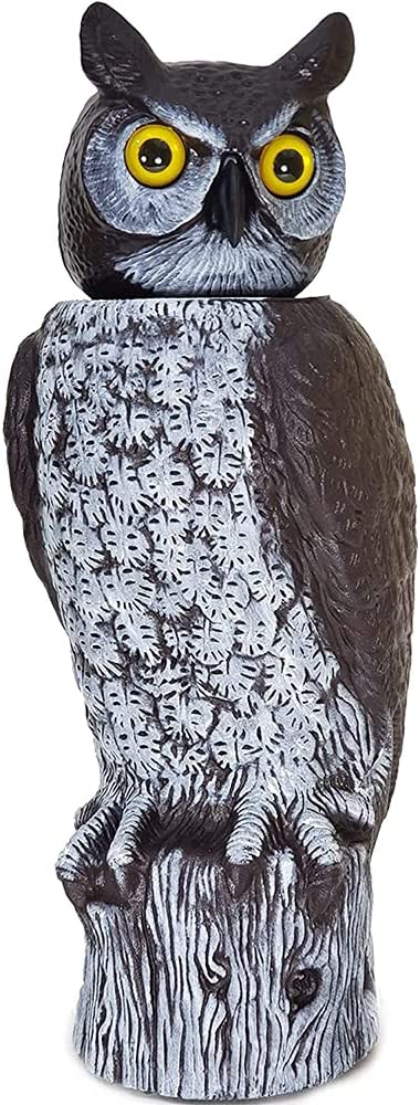 OwL デモ Natural Enemy Scarecrow® Rotating-Head Owl – Garden Center Express