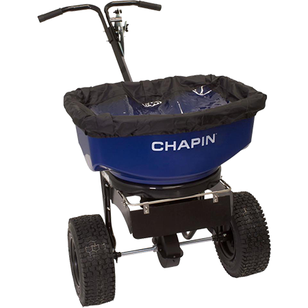 Chapin 80-pound Professional SureSpread Salt and Ice Melt Broadcast Spreader with Baffles