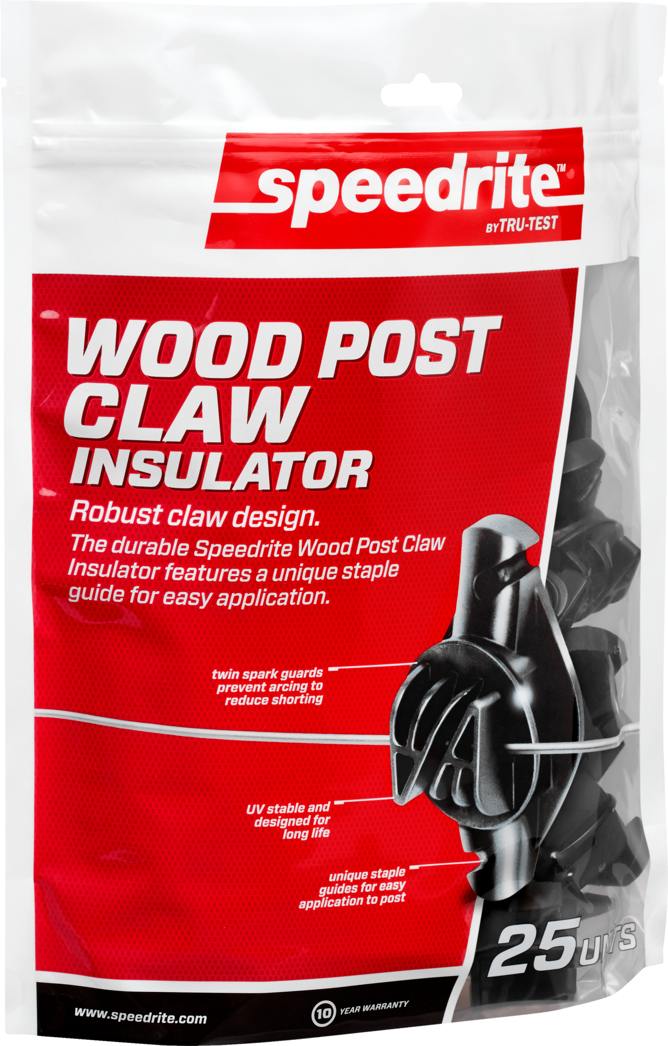Speedrite™ Wood Post Claw Insulator