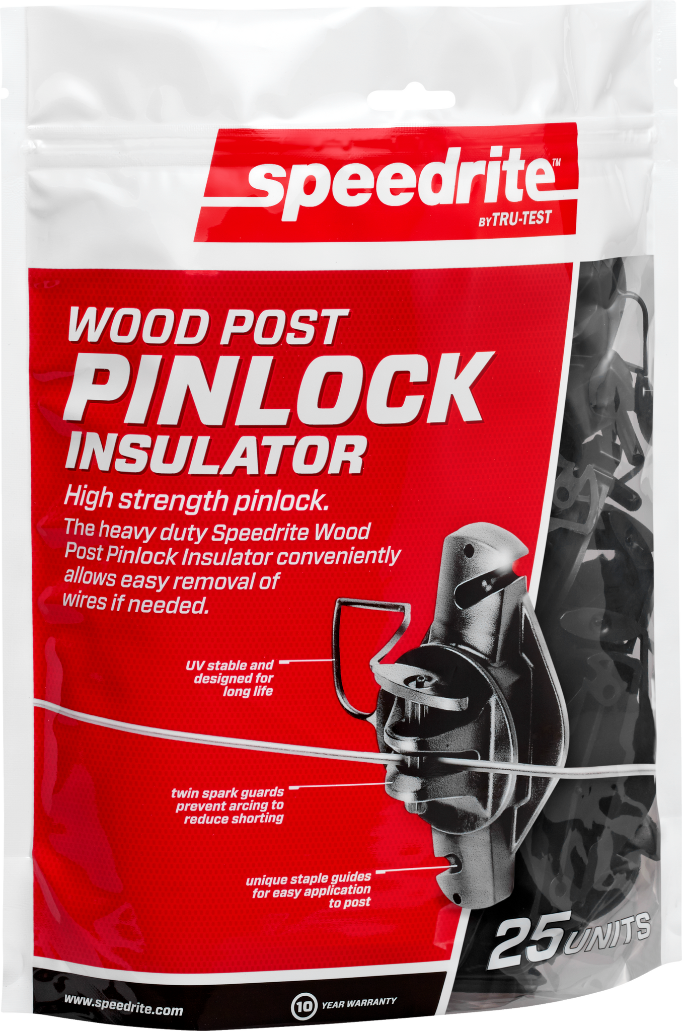 Speedrite™ Wood Post Pinlock Insulator